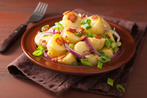 Salade de pommes de terre aux lardons