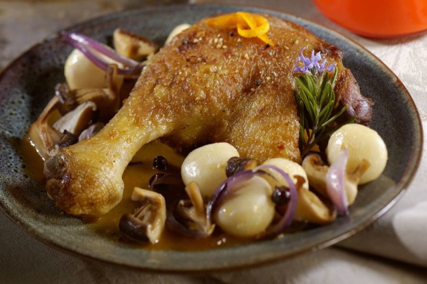 Cuisses de canard aux navets