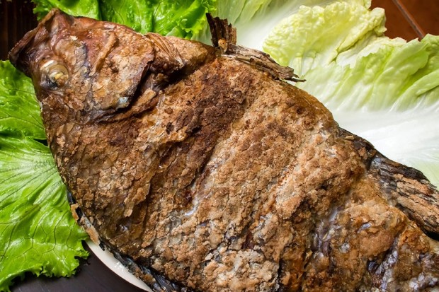 Dorade royale en croûte de sel