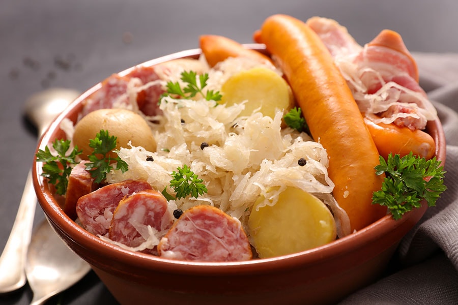 Choucroute à l'alsacienne - Plats - Recettes - Alsace Terroir