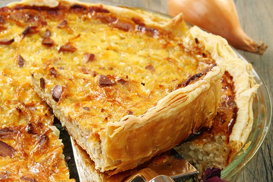 Tarte A L Oignon Plats Recettes Alsace Terroir